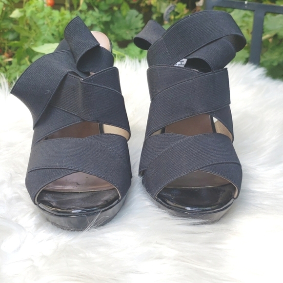 MICHAEL Michael Kors Black Jillian Cross Strap 6.5 - Picture 7 of 11